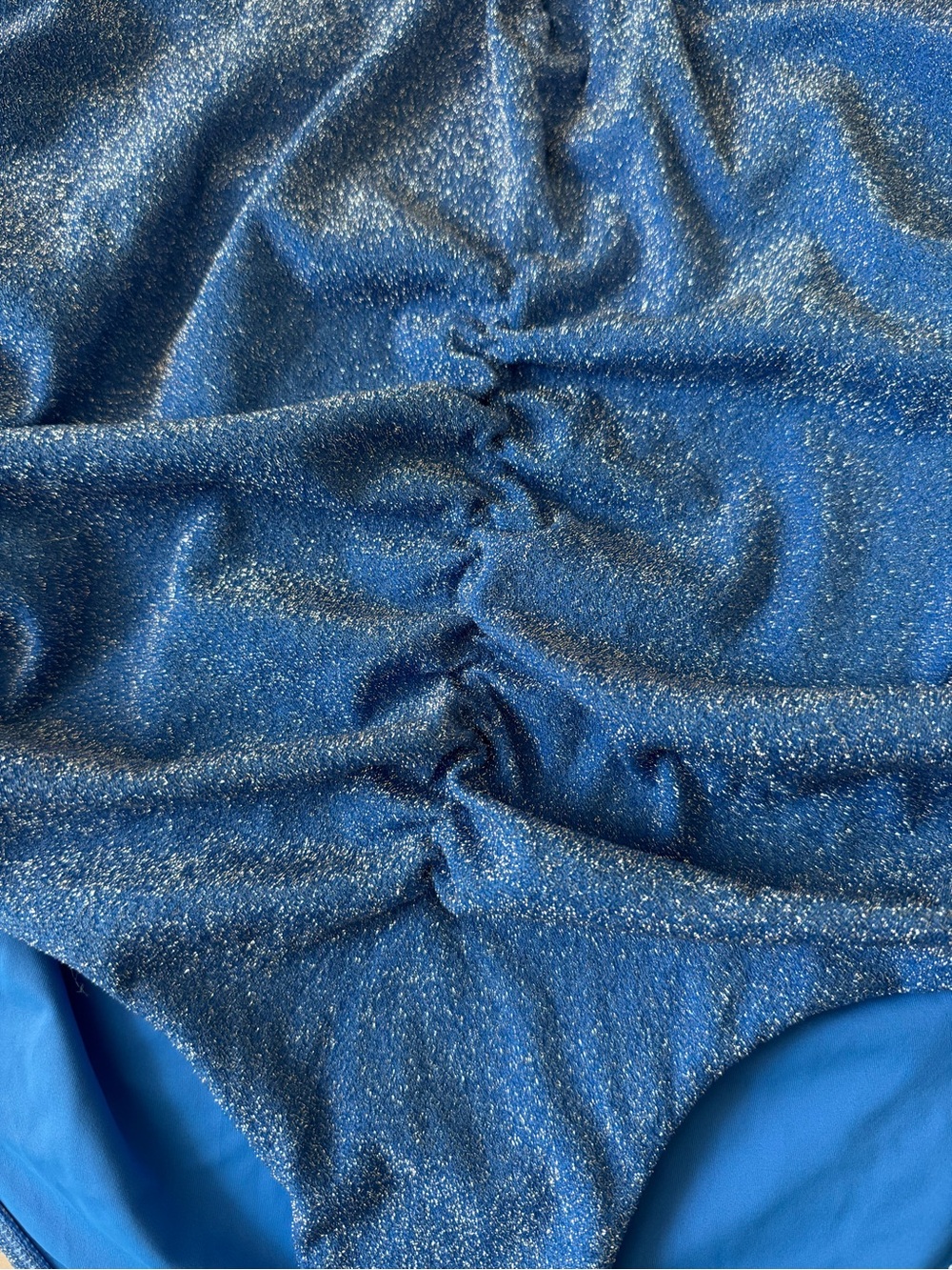Sparkle Loop Strap Ruched On Piece - Picture 5 of 11